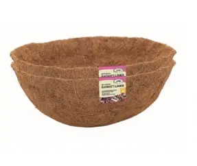 12" Basket Coco Liner - Twin Pack Display