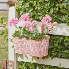 12' Fence & Balcony Hanging Planter - Fern - Terracotta