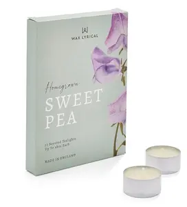 12Pack TEALIGHTS SWEET PEA Homegrown