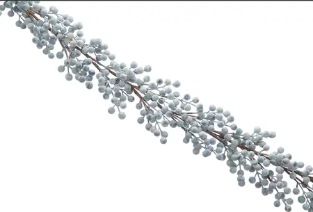 130cm Frosted Blue Cluster Berry Garland