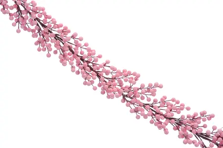 130cm Light Pink Berry Cluster Garland