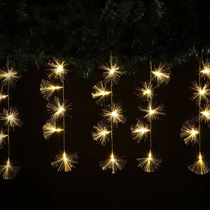 15 Warm White Fibre Optic Stardust String Light - Easytimer