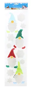 15cm x 50cm Christmas Gonks Window Gels