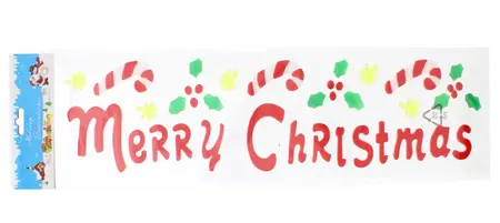 15cm x 50cm MERRY CHRISTMAS window gel