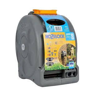 2 in 1 Compact Enclosed Reel & 25m Hose & Fittings