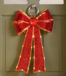 40 x 60cm bo lit red bow