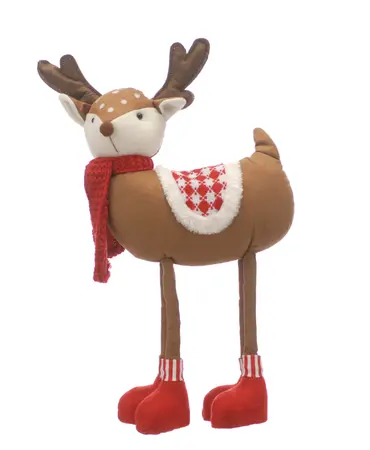 48cm Standing Plush Brown Reindeer