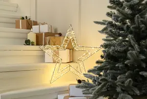 50cm Dewdrop Star with 1440 Warm White LED Lights