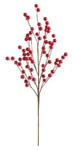 56cm Red Berry Spray