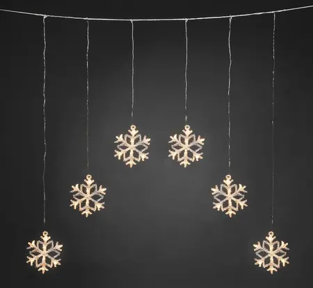 6 Snowflakes LED Acrylic Set - image 1