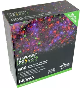 600 Fit & Forget B/O Multicolour Multifunction String Lights