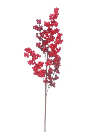 60cm red and dark red berry pick