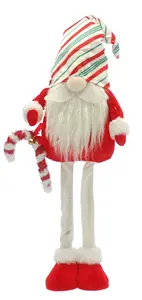 60cm Standing Stripey Hat Gonk with Candy Cane