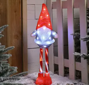 70cm lit acrylic candy cane leg gonk