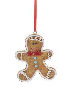 8cm Polyresin Hanging Gingerbread Man