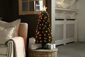 90cm warm white slim fibre optic tree