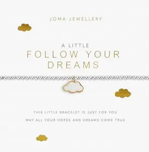 A LITTLE | FOLLOW YOUR DREAMS | Silver and Gold | Bracelet | 17.5cm stretch - image 1