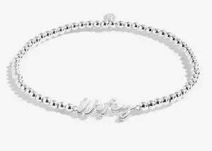 A LITTLE | WIFEY FOR LIFEY | Silver Plated | Bracelet | 17.5cm stretch - image 3