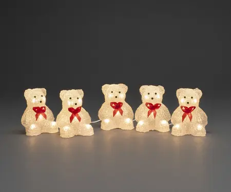 Acrylic Bears 5 Piece Set LED - image 1