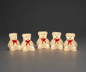 Acrylic Bears 5 Piece Set LED - image 1