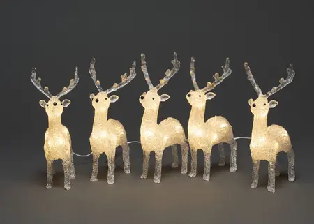 Acrylic Reindeer 5pcs/Set LED - image 1