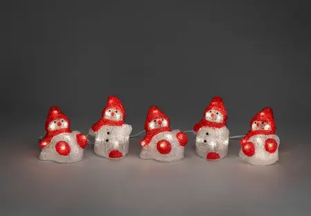 Acrylic Snowmen 5 Piece Set - image 1