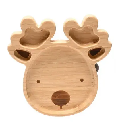 Bambino Bamboo Plate - Reindeer