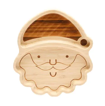 Bambino Bamboo Plate - Santa