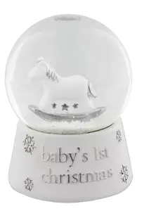 Bambino Resin Snowglobe Waterball Baby''s 1st Christmas