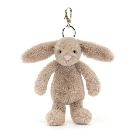 Bashful Beige Bunny Bag Charm - image 1