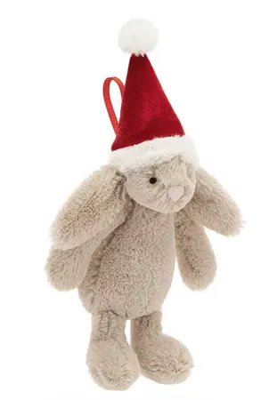 Bashful Christmas Bunny Decoration