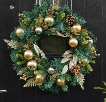 Baubly Wreath - Gold - 40cm