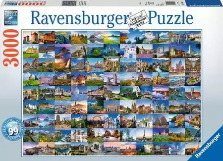 Beautiful Places of Europe 3000 Piece Jigsaw Puzzle