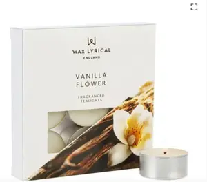 Tealights Bx/9 Vanilla Flower