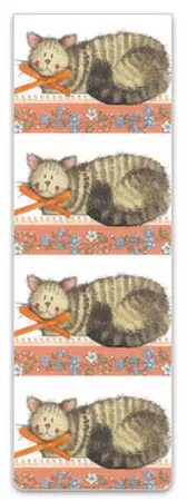 Cat And Bow Bookmark