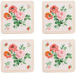 Cath Kidson Archive Rose 4 Pack of Cork Back Coasters - image 1