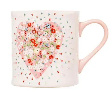 Cath Kidson Heart Flower Burst Mollie Mug