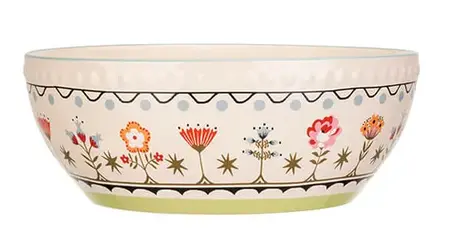 Cath Kidson Painted Ceramic Large Serving Bowl 26cm - image 1