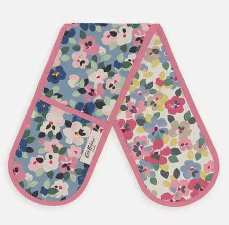 CATH KIDSON PAINTED PANSIES DOUBLE OVEN GLOVE