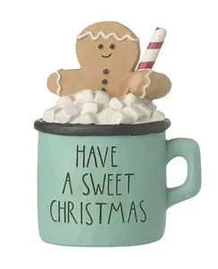 CHRISTMAS MUG W/GINGERBREAD MAN