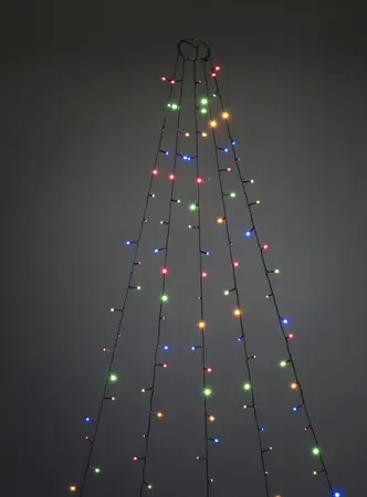 Christmas Tree Colour Frosted Light Set LED - image 1