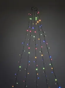 Christmas Tree Colour Frosted Light Set LED - image 1