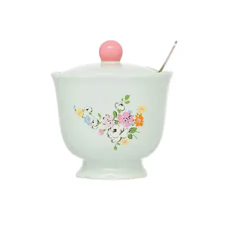 Ck Flh Sugar Bowl & Spoon Set - image 1