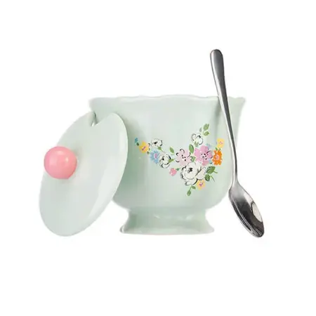 Ck Flh Sugar Bowl & Spoon Set - image 2