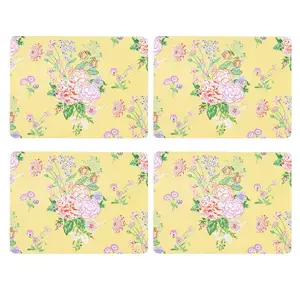 CK FLORAL FIELDS 4PK CORK BACK PLACEMATS - image 1