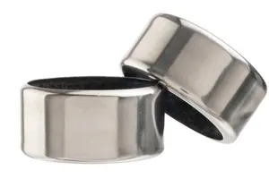 DALTON & TURNER 2PC STAINLESS STEEL WINE COLLARS