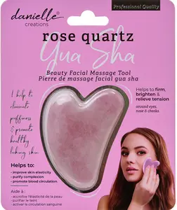 Danielle Gua Sha Face Massage Tool - Rose Quartz - image 1