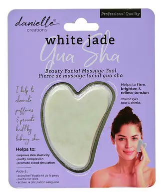 Danielle Gua Sha Face Massage Tool - White Jade - image 1