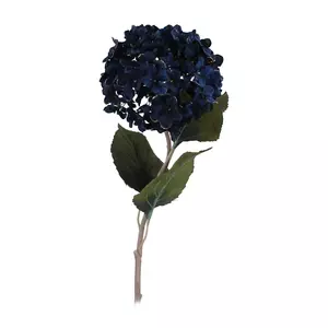 Dark Blue/Gold Hydrangea Stem