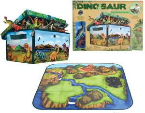 Dinosaur ZipBin & Playmat Plus 2 Dinos